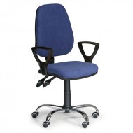 Kancelsk idle Comfort - chromov k modr - zvtit obrzek